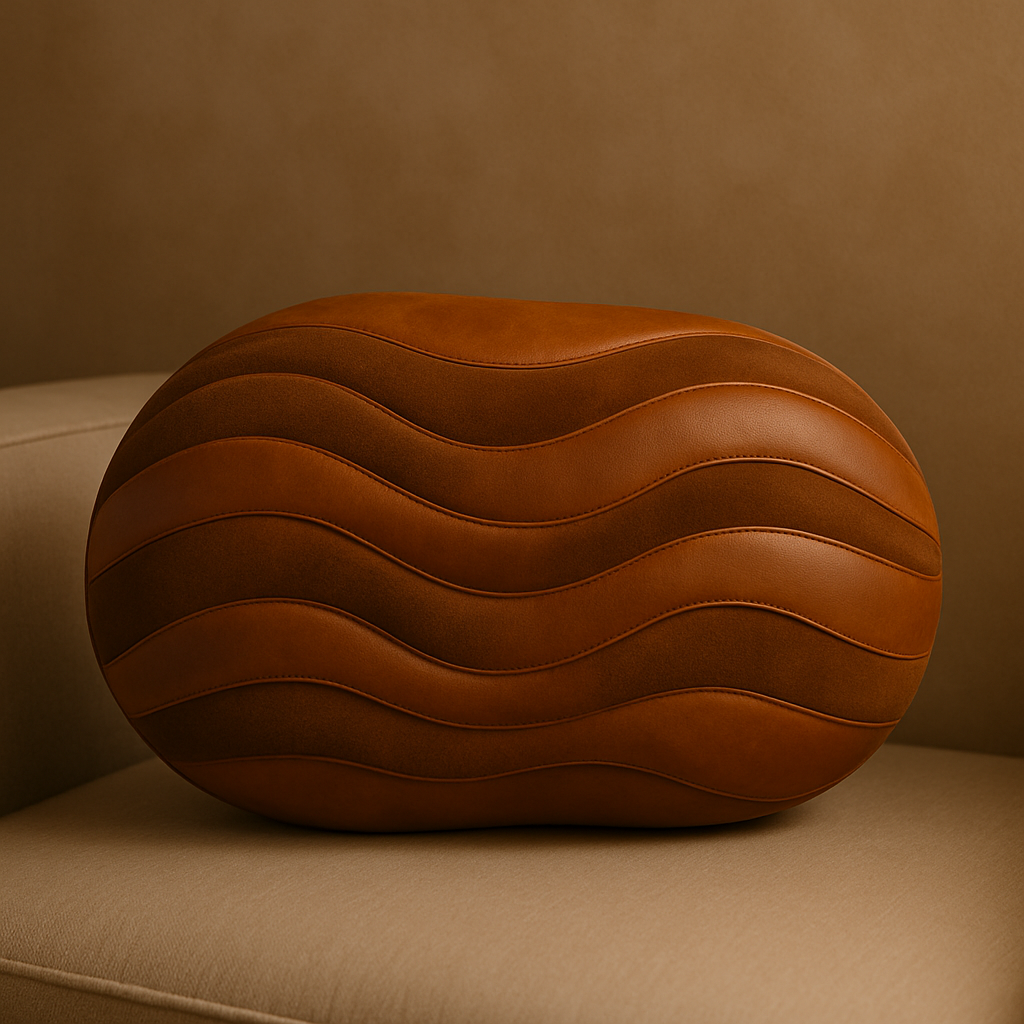 Sculptural Wave Pillow